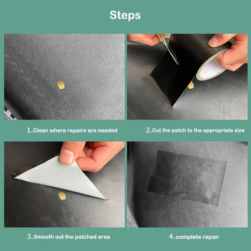 Motorcycle Seat Repair Sticker Universal Autocycle Seats Cushion Protector Film Leather Sofa Self-adhesive Repair Tape Accessory