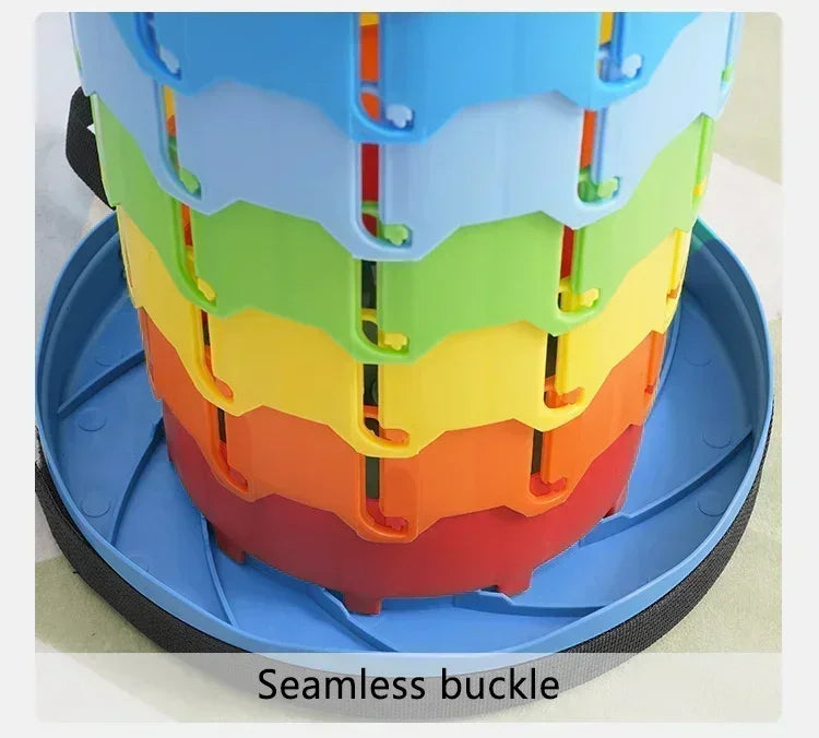 Folding Stool Heavy Duty Collapsible Telescoping Stool with Load Capacity 400lbs, Portable Retractable Stool for Camping Fishing