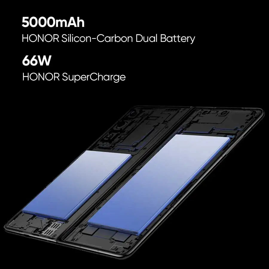 Global Version HONOR Magic V2 5G Foldable LTPO OLED 120Hz Display 7.92" 50MP Rear Cameras Snapdragon 8+ Gen 2 5000mAh 66W NFC