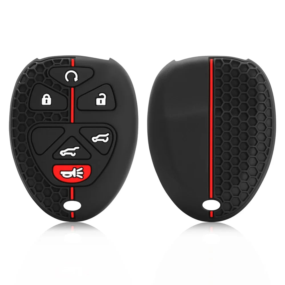 Silicone Remote Car Key Cover For Chevrolet Tahoe Suburban Gmc Yukon For Cadillac Escalade Car Key Case Protector Accessories
