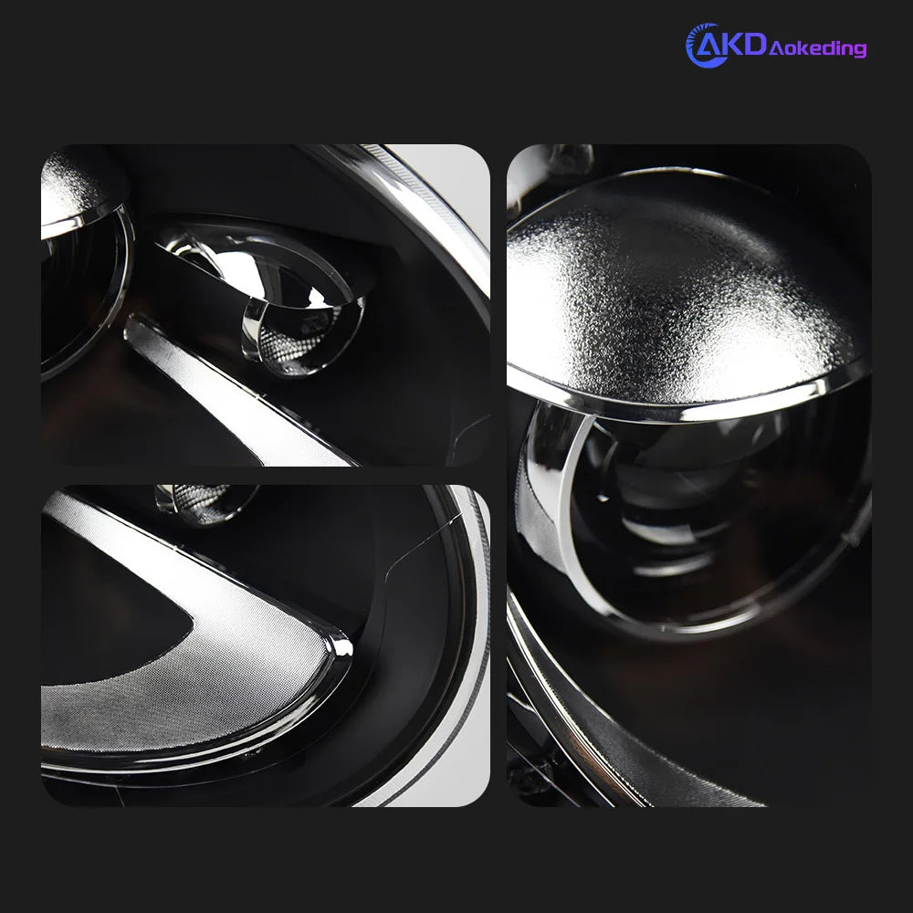 AKD Head Lamp for VW Beetle LED Headlight 1998-2021 Headlights Beetle DRL Turn Signal High Beam Angel Eye Projector Lens