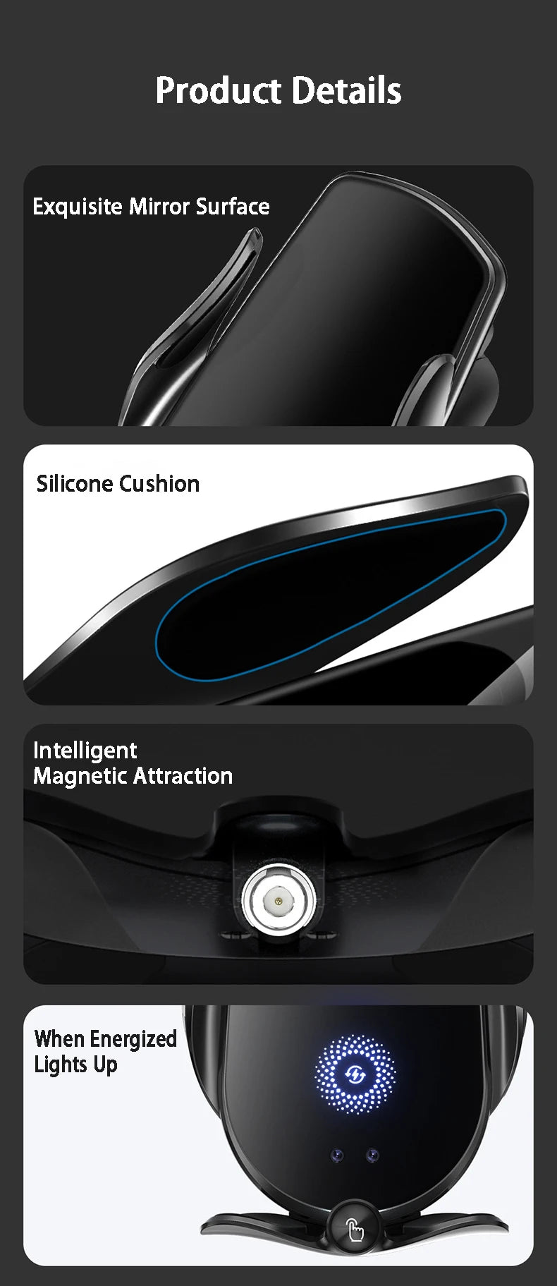 Car Phone Holder For Trumpchi GS8 14.6 Inch Screen Car Wireless Charging Mobile Phone Holder Base Car Styling Accessories