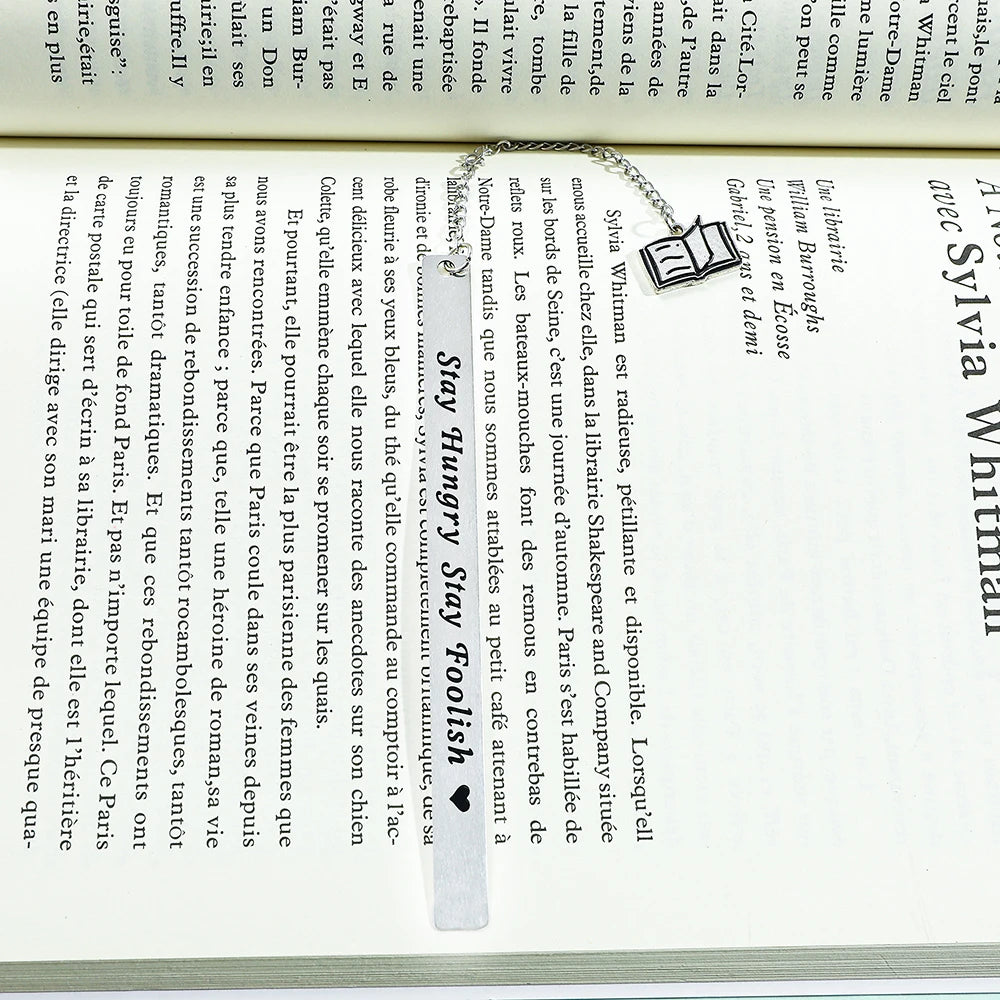 Cultural and creative minimalist text bookmark, compact and portable student birthday gift or Teacher's Day gift.