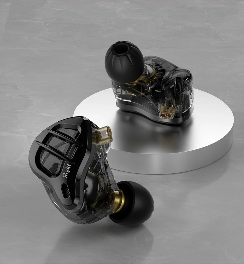 KZ ZAR Hybrid Driver In-ear Monitor 1DD+7BA Earphone HiFi 2Pin Wired Headphone Music DJ Headset Sport Game Earbud ZAX ZAS ZSX