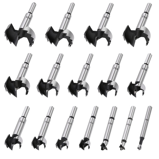 Vearter 1Pc 6mm-100mm Forstner Woodworking Tools Hole Saw Hinge Boring Drill Bits Round Shank High Carbon Steel Cutter