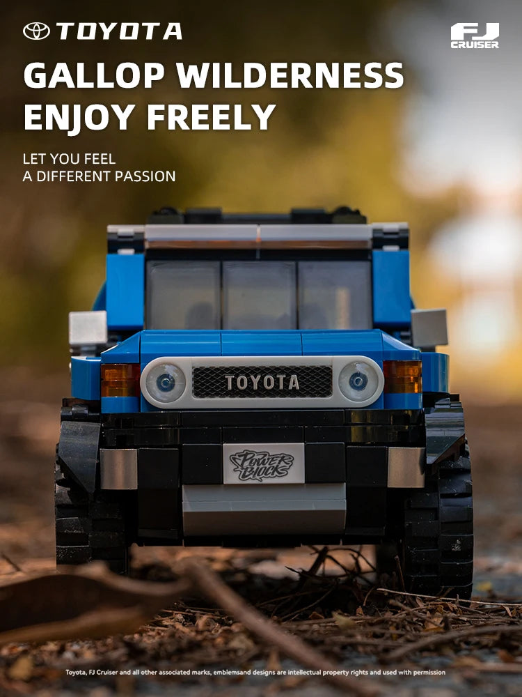 622PCS Toyota FJ40 Off Road Vehicle Building Blocks Retro Car Model Bricks Set With Display Box Desktop Ornaments Kids Toys Gift