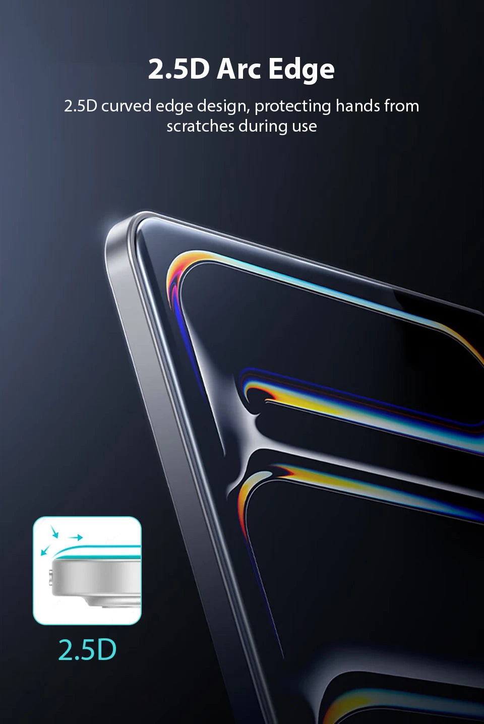 Tempered Glass Screen Protector For IPad Pro 12.9 12 9 11 13 inch 2024 Air 4 5 10th 7th 8th 9th Generation 10.2 Mini 6 9.7 Film