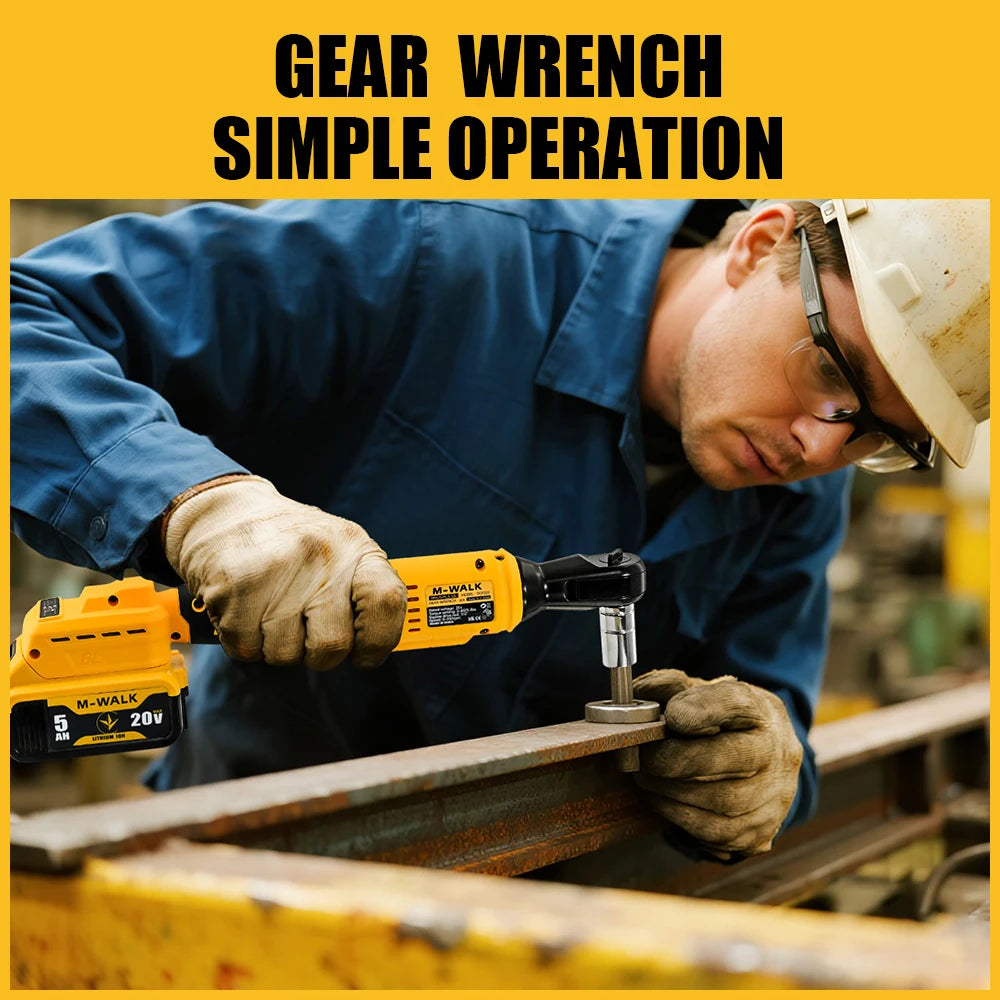 DCF522 Cordless Right Angle Electric Ratchet Wrench Rechargeable Screwdrive Removal Screw Nut Tools For Dewalt 20V Battery Pin