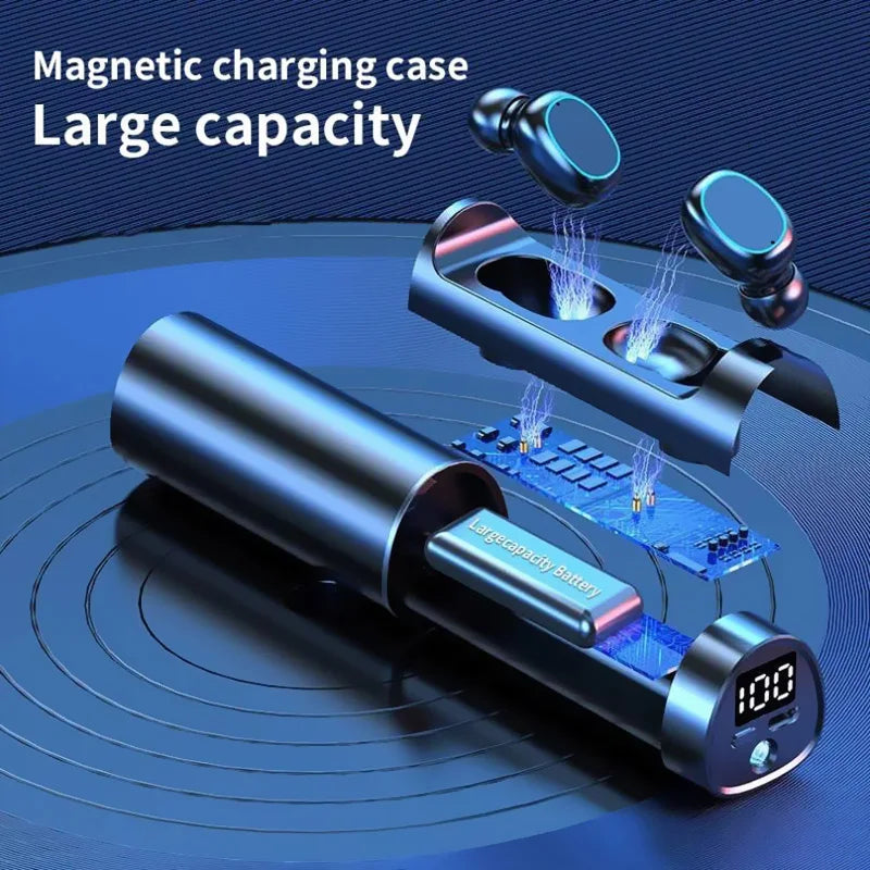 N21 TWS Mini Bluetooth Earphone Outdoor Sports Wireless Headset with Power Display Gaming Wireless Headphone Earbuds with Lights