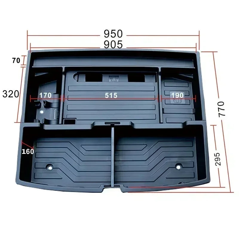 Trunk Organizer Box For BYD Sealion 6 / Seal U / Song Plus DM-i SUV Expand Storage Customized Large Capacity Spare Gap Filler
