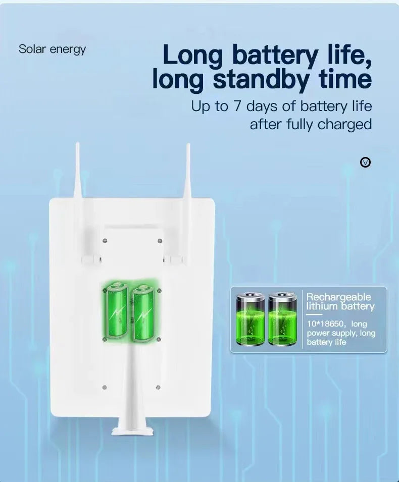 IP66 Waterproof Outdoor Solar Powered 4G SIM Card WIFI Router Ultra Long Standby 7 Days Portable 15W 25000mh for Mobile Device