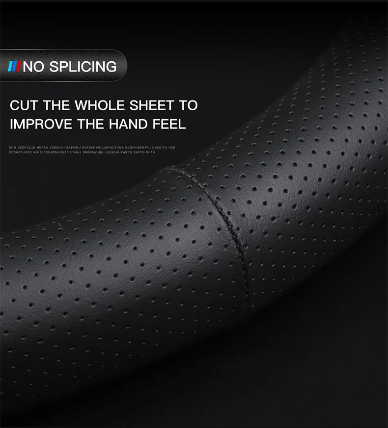 Genuine Leather Car Steering Wheel Cover 15 inch/38cm for BMW M Sport G30 G31 G32 G20 G21 X3 G01 X4 G02 X5 G05 G14 G15 G16