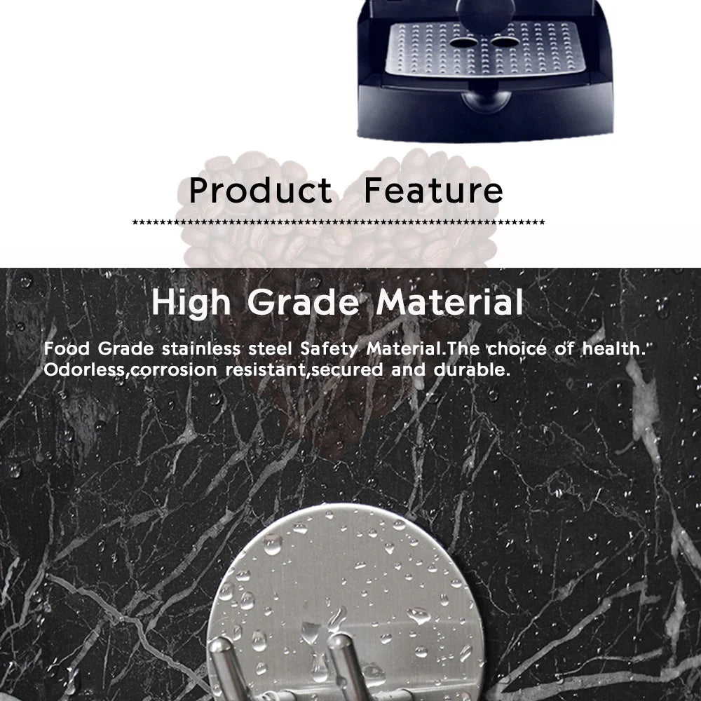 51/53/54/58mm Coffee Bottomless Portafilter Wall Rack Coffee Bottom Filter Self-adhesive Holder Barita Tools Cafe Accessories