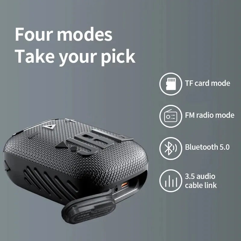 JBL Wind 3 Portable Bluetooth Speaker and FM Tuner Radio for Bike Handlebars 100%original