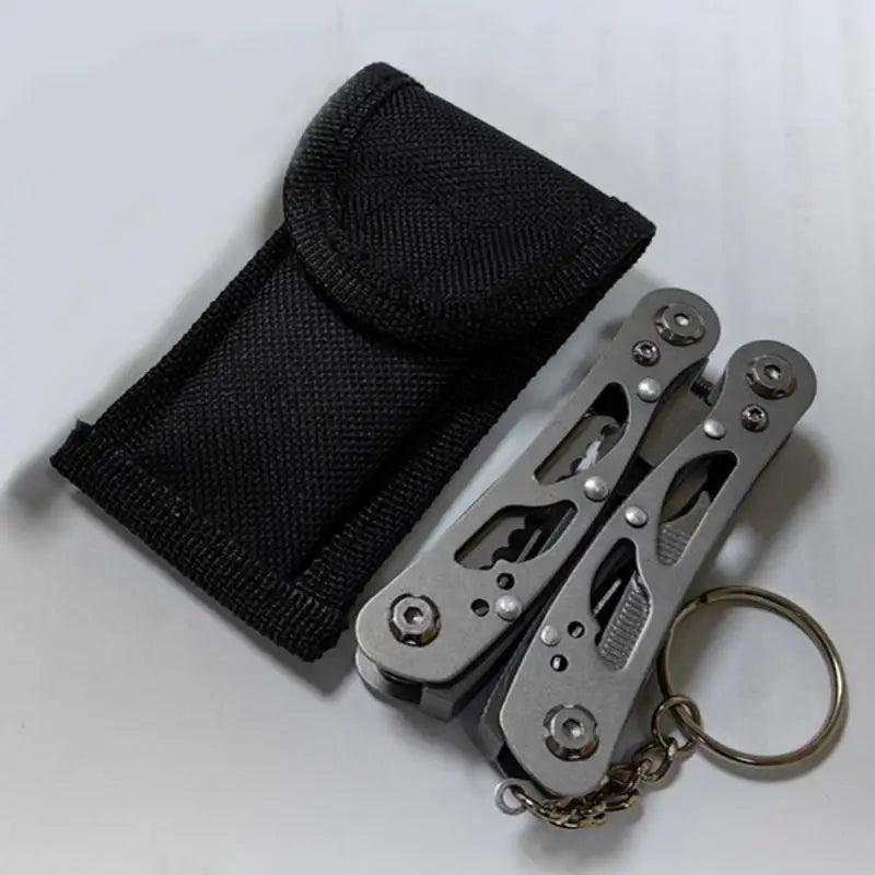 14 In 1Outdoor Mini Folding Muilti-functional Plier Clamp Keychain Outdoor Hiking Tool Pocket Multitools Knife Outdoor USB Mosqu