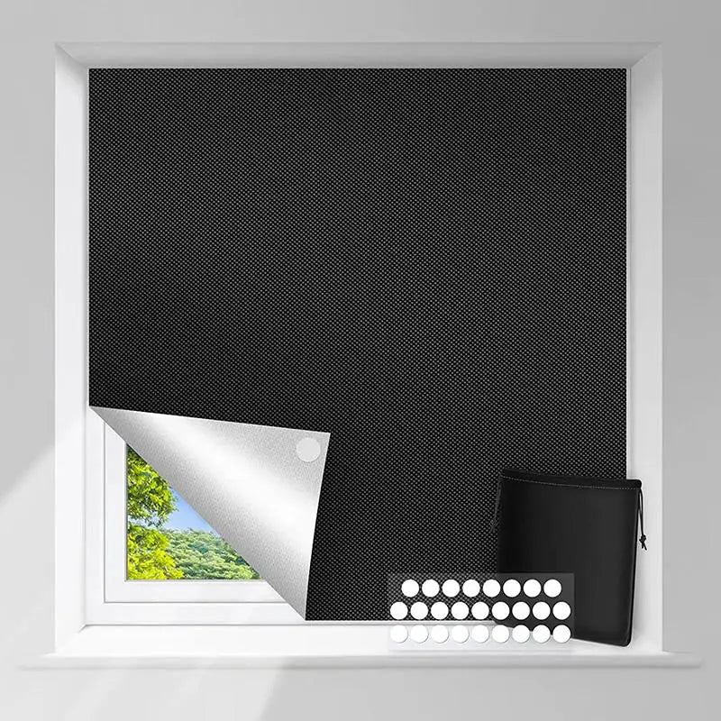 UV Block Adjustable Nursery Temporary Curtain Thermal Insulated Window Shade Blackout Blind Curtain Travel Window Cover