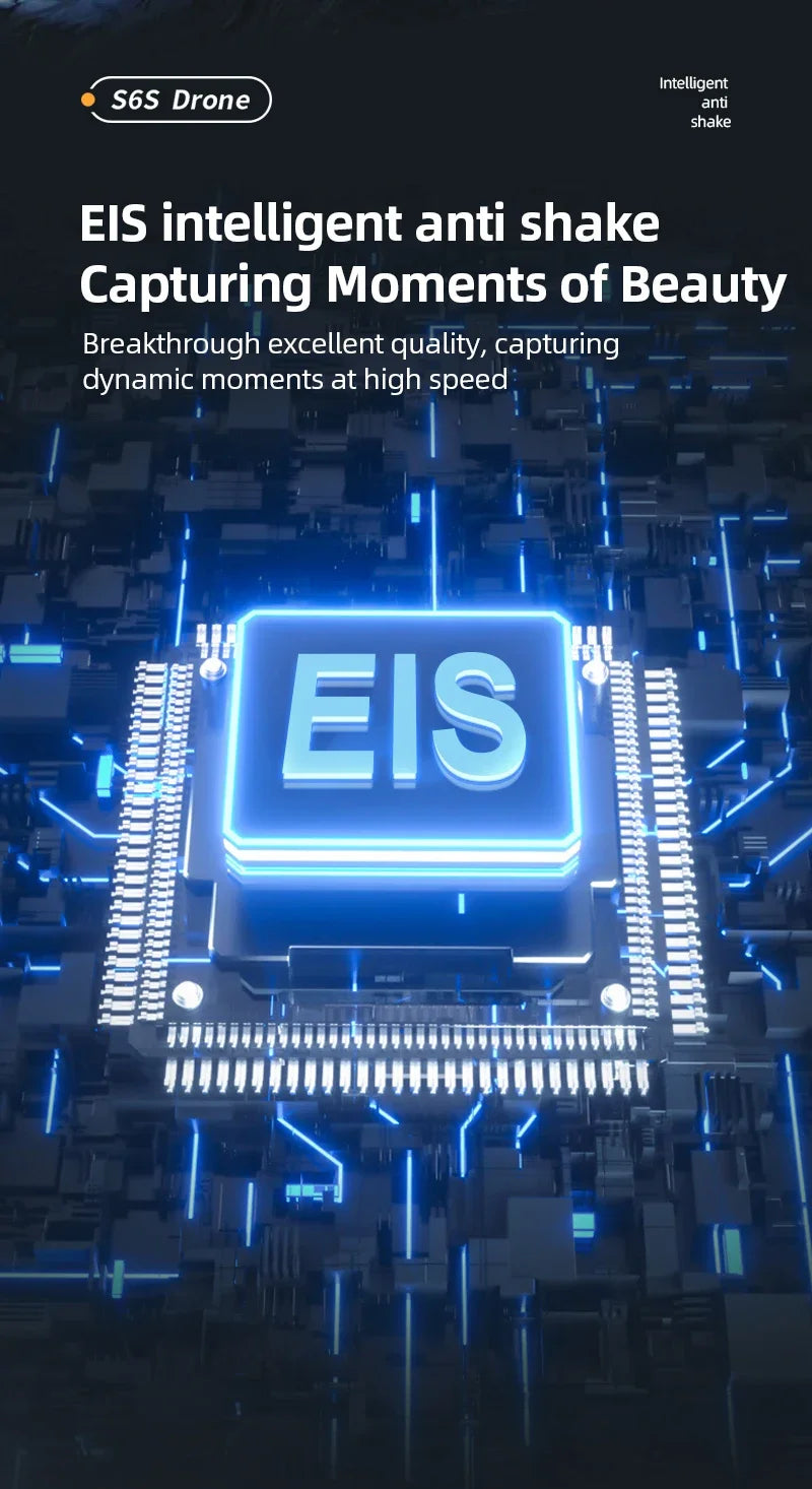 Hot Shark Drone S6S Brushless Professional 8K HD Camera WIFI FPV Obstacle Avoidance Optical Flow RC Foldable Quadcopter Toys