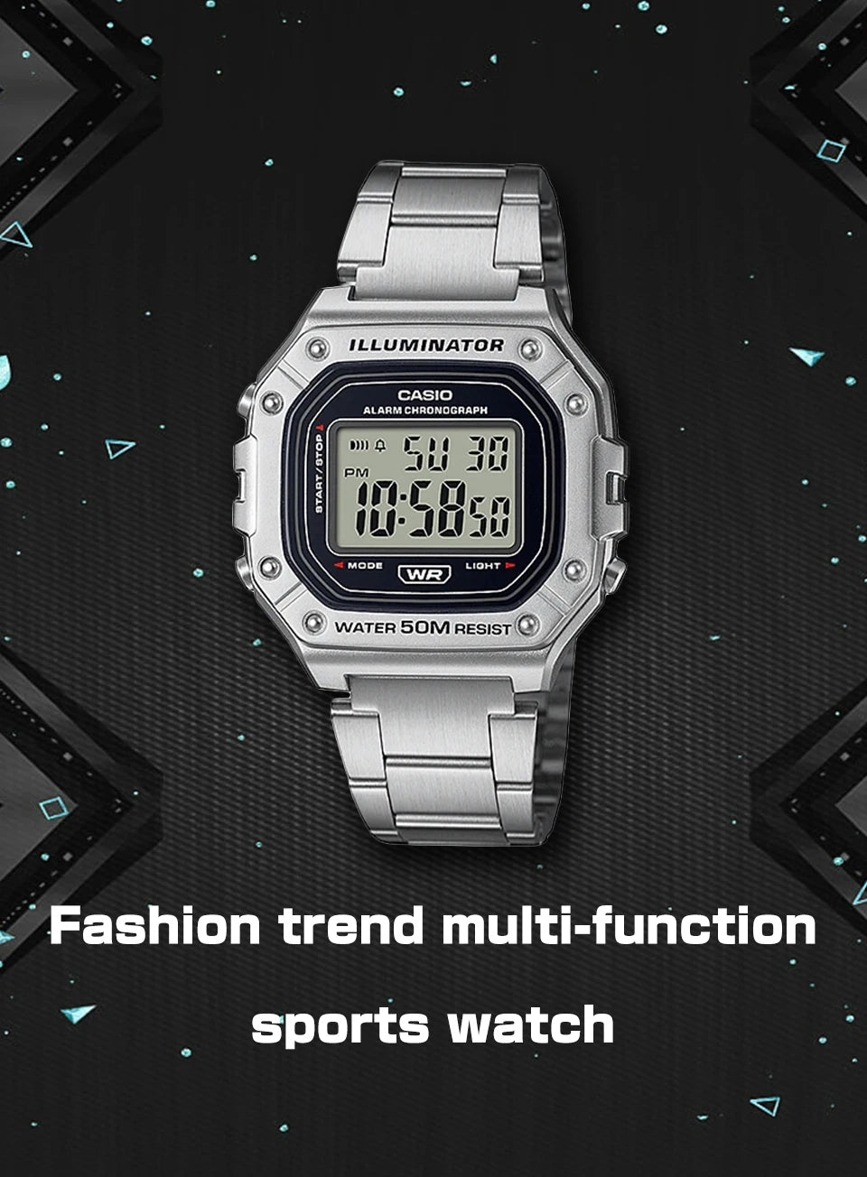 Casio watch for men top brand luxury set quartz watch men watch Sport Watch relogio masculino часы мужские W-218HD-1A