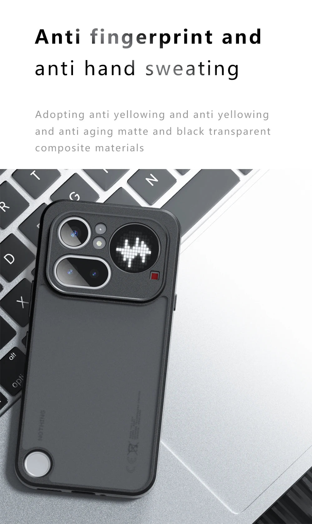 For Nothing Phone 4a Pro Case Matte Transparent Back Cover Protect Shell Shockproof Bumper