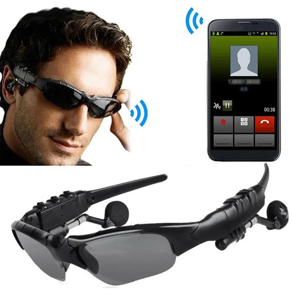 Hiking Bluetooth Smart Glasses UV-Protection Polarized Sunglasses with Stereo Wireless Headset, Multi-Functional Audio Device