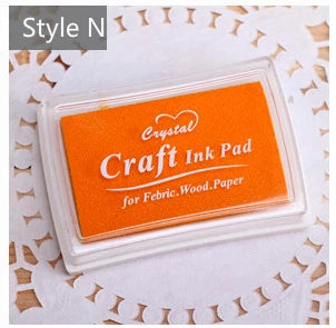 Mr Paper 15 Colors Inkpad Handmade DIY Craft Oil Based Ink Pad for Fabric Wood Paper Scrapbooking Ink pad Finger Painting