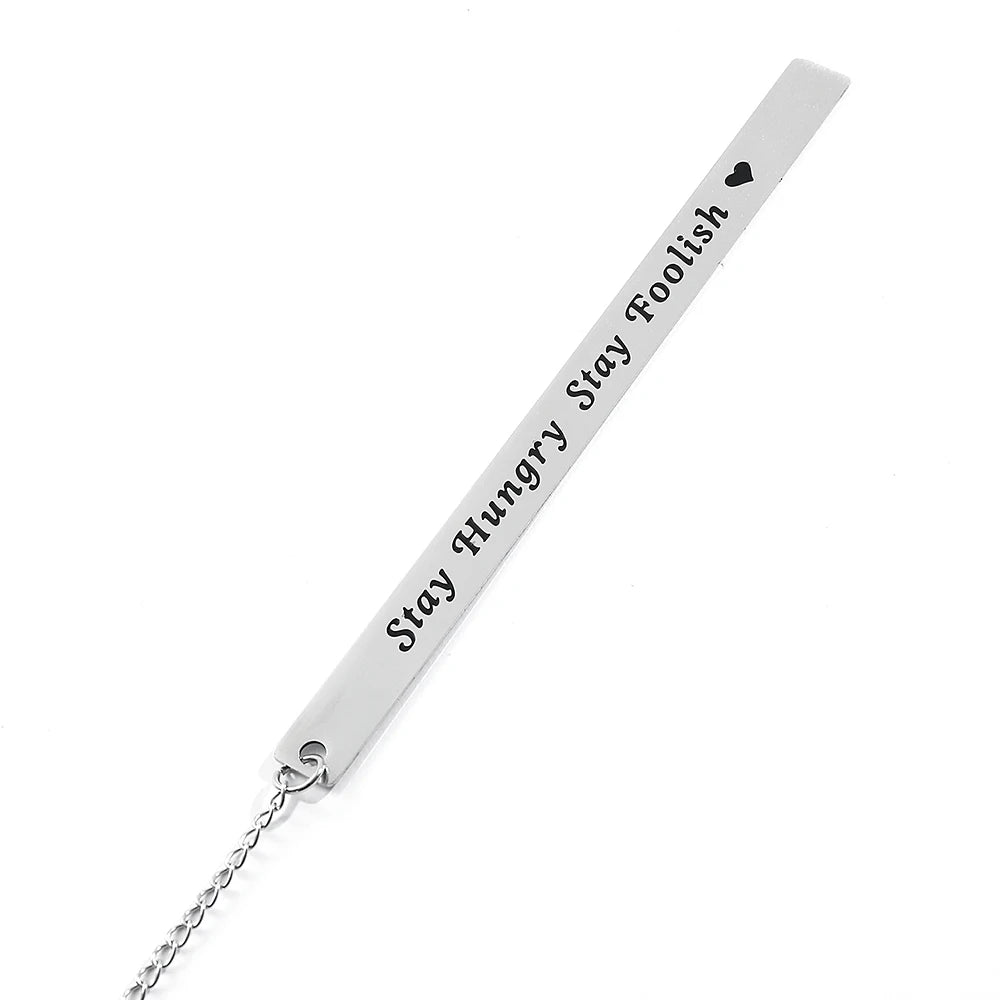 Cultural and creative minimalist text bookmark, compact and portable student birthday gift or Teacher's Day gift.