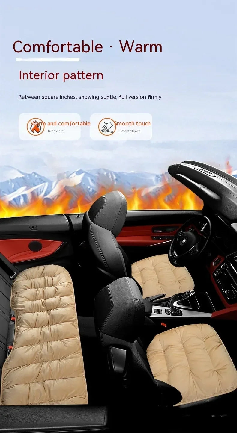 Winter Thickened Car Seat Cover Non-slip Comfortable Warm Seat Cover Seat Protector Car Front/rear Seat Cushion Accessories