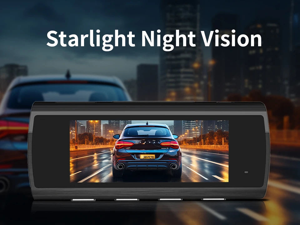 KAWA 4K Dash Camera for Car DVR Sony IMX415 Rear View Video Recorder DVR Voice Control GPS 24h Parking APP WiFi Control Dashcam