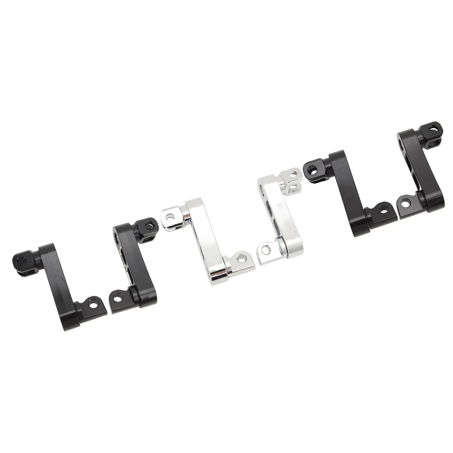 Motorcycle Foot Peg Highway Bracket 360° Adjustable Rugged Foot Peg Extension Bracket for Touring Foot Peg Extension Bracket