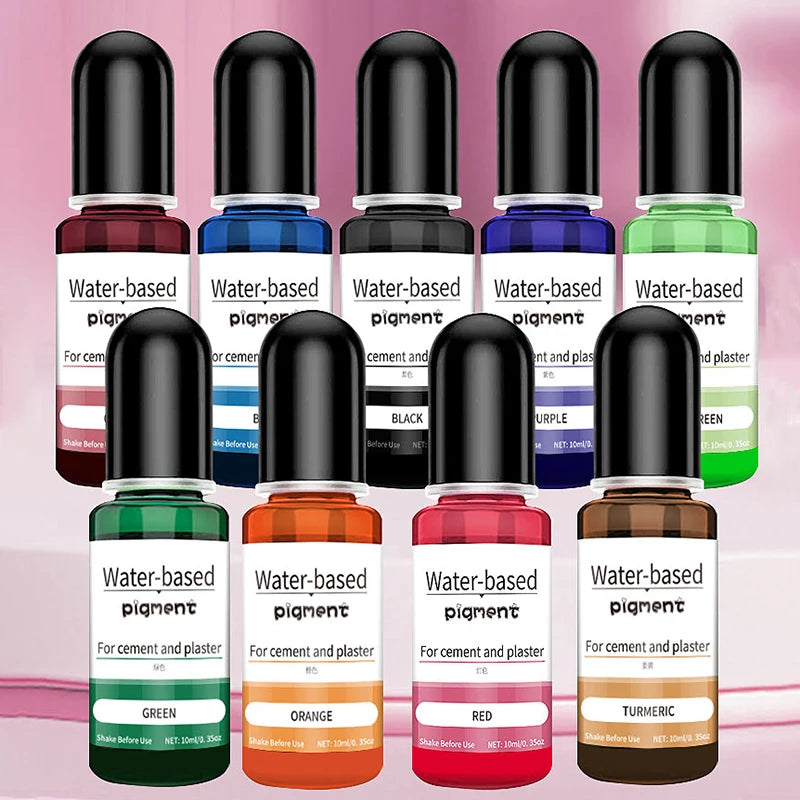 15Color Gypsum Cement Coloring Dye Plaster Craft Concentrate Pigment Cement Plaster Mold Making Coating DIY Handmade Supplies