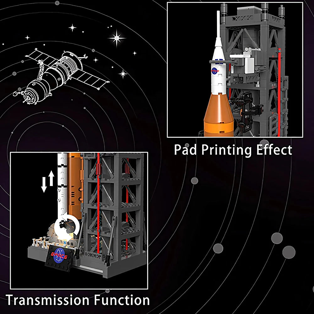 Technology Space Launch System Building Set Version Compatible Rocket Building Blocks Assemble Bricks Toys Gift For Children Kid