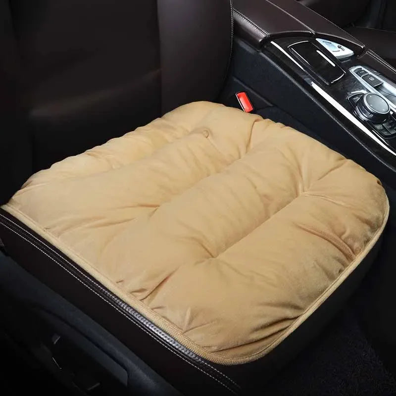 Winter Car Seat Cover with Back Pad Warm Slip-resistant Car Seat Cushion Chair Protector Universal for Suv Pick-Up Truck Sedan