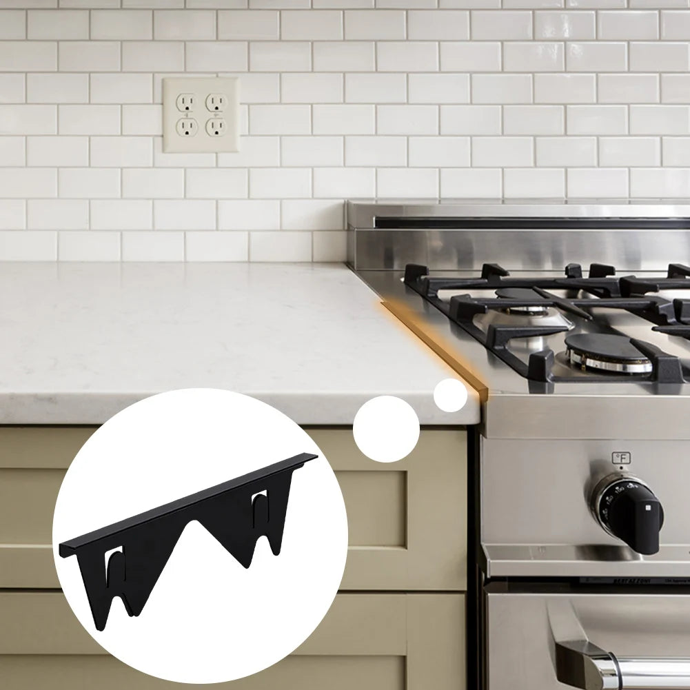 1/2/4 PCS Stainless Steel Stove Gap Cover Easy Retractable Length 13.8'' To 27.5'' Stove Gap Guard Heat Resistant Easy To Clean