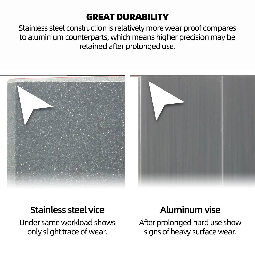 DSPIAE AT-MV Precision Mini Vise Stainless Steel Coloring Modification Jig Bench Vise Hobby DIY Tool for Home Improvement Crafts