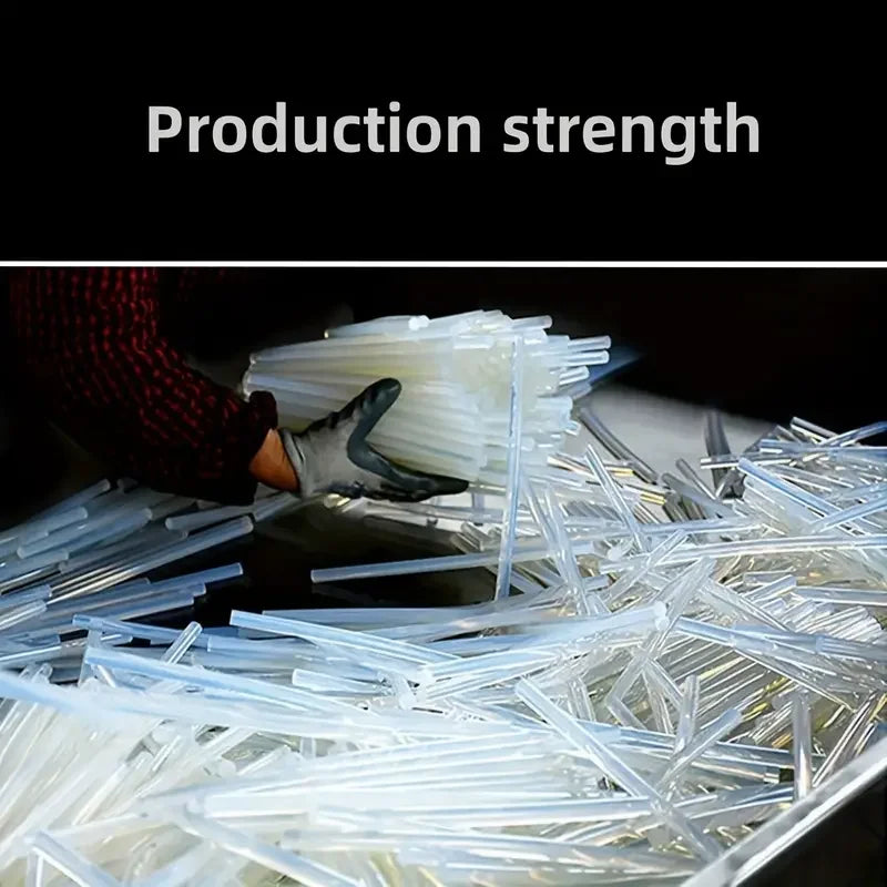 60PCS 7MM High Viscosity Transparent Hot Melt Adhesive Super Stick Adhesive High Temperature Resistant Hot Melt Adhesive Strip