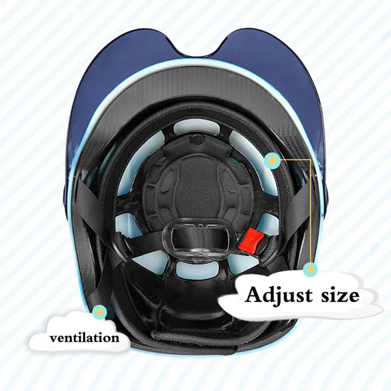 Summer Adjustable size 48-55cm Children's Riding Helmet Boys girls Motorcycle Cycling Kid Helmet For Outdoor Sports Four Seasons