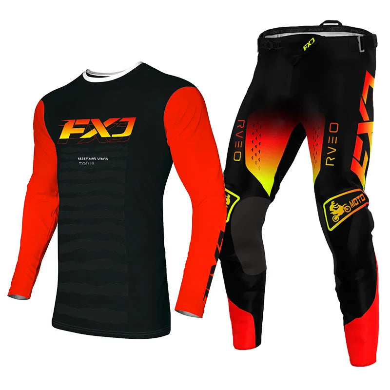 Motocross Jersey Pant white Mens Women pink black Combo racing suit Off-road MX DH ATV gear set Enduro Motorcycle mountain