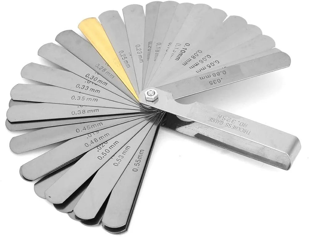 1PC Feeler Gauge, 32 Blades Feeler Stainless Steel Feeler Gauge for Measurement for Measuring Thickness for Handwork Universal