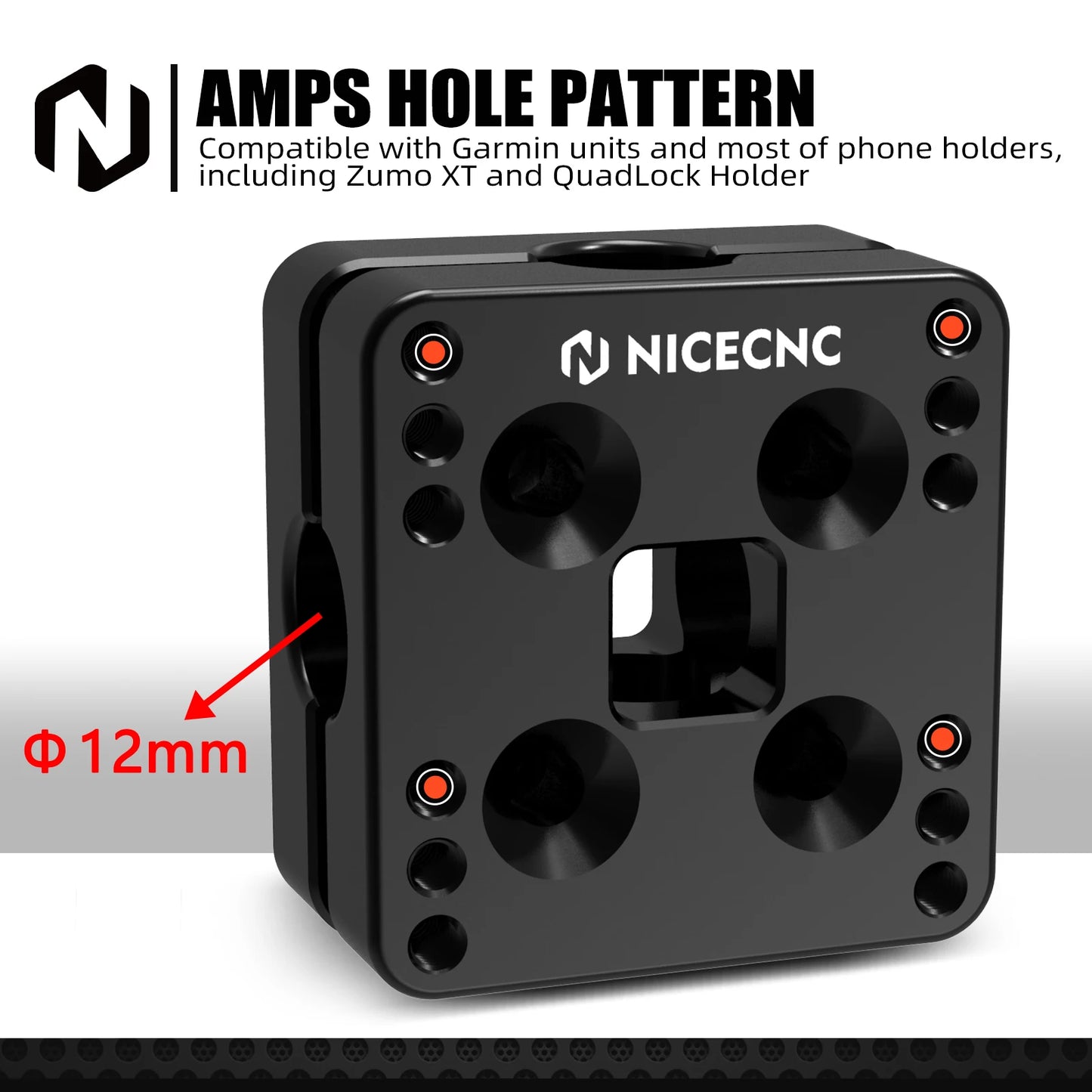 NICECNC GPS Navigator Mount Bracket/Phone Holder AMPS Pattern for KTM SMC 690 SMCR 690 Enduro/R Husqvarna 701 GasGas 700 SM/ES