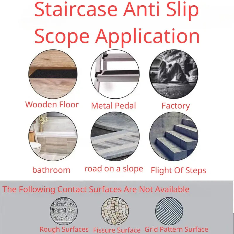 5M Transparent Anti Slip Tape Waterproof Non-Slip Traction Grip Tape to Tubs Boats Stairs Clear Soft Comfortable For Bare Feet