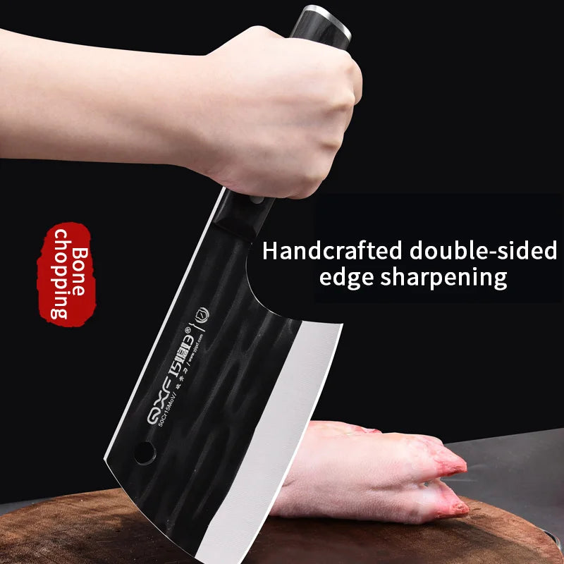 Household kitchen axe knife,  for both cutting and chopping, made of carbon steel, super durable, best-selling model