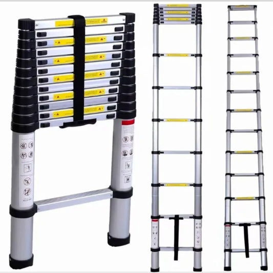 Multifunctional Aluminum Alloy Telescopic Ladder Portable Folding Herringbone Straight Ladder For Household Engineering Lifting