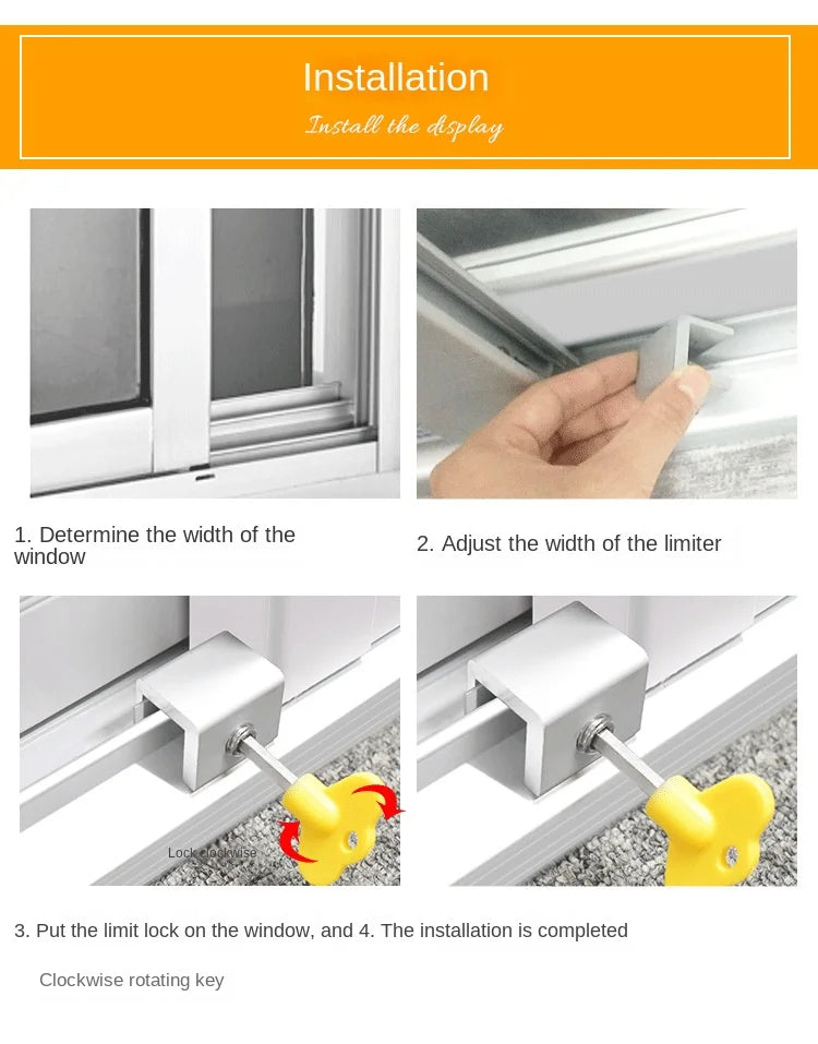 Sliding Sash Stopper Cabinet Locks Straps Doors Security Anti-theft Lock Window Sliding Door Baby Kids Child Safety Doors Lock