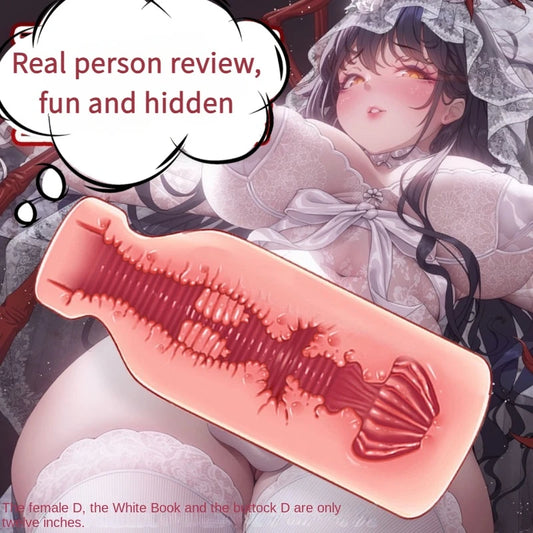 Male masturbator toys milk bottle aircraft cup sex toys vaginal silicone soft adult toys vagina oral sex pocket masturbator