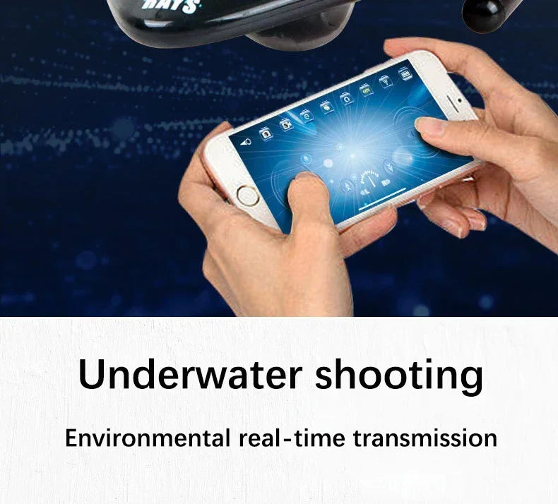 6CH RC Boat Submarine With Camera Underwater Remote Control Wifi FPV Remote Control Boats Radio Control Toys For Kids Gifts