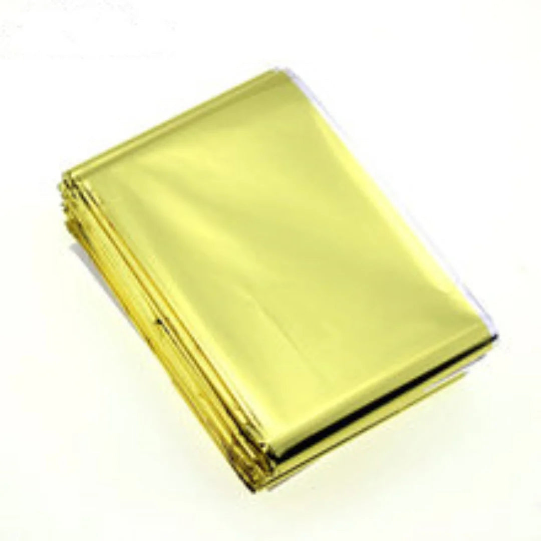Outdoor Emergency Gold-Sliver Survival Blanket Waterproof First Aid Rescue Curtain Foil Thermal Military Blanket130X210Cm