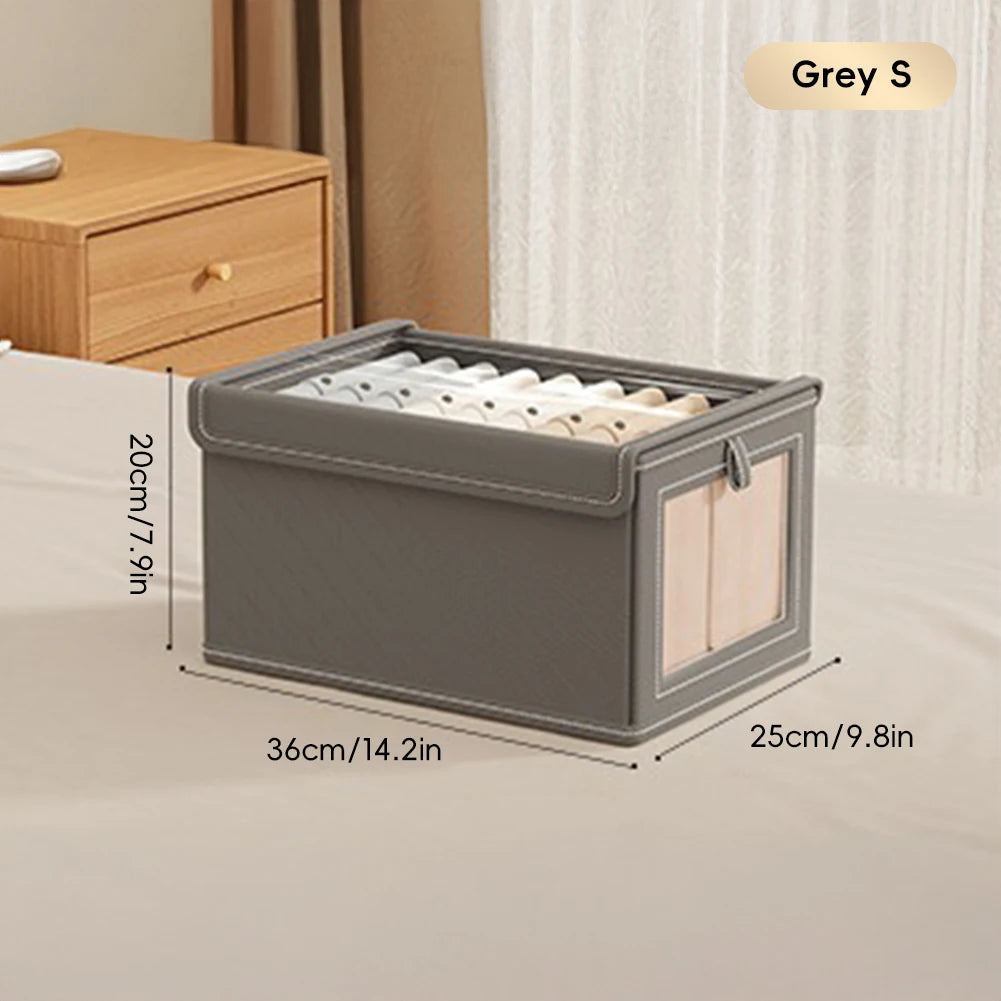 Foldable Transparent Large Capacity Covered Clothing Storage Artifact Seasonal Clothing Rotation Storage Moving Wardrobe