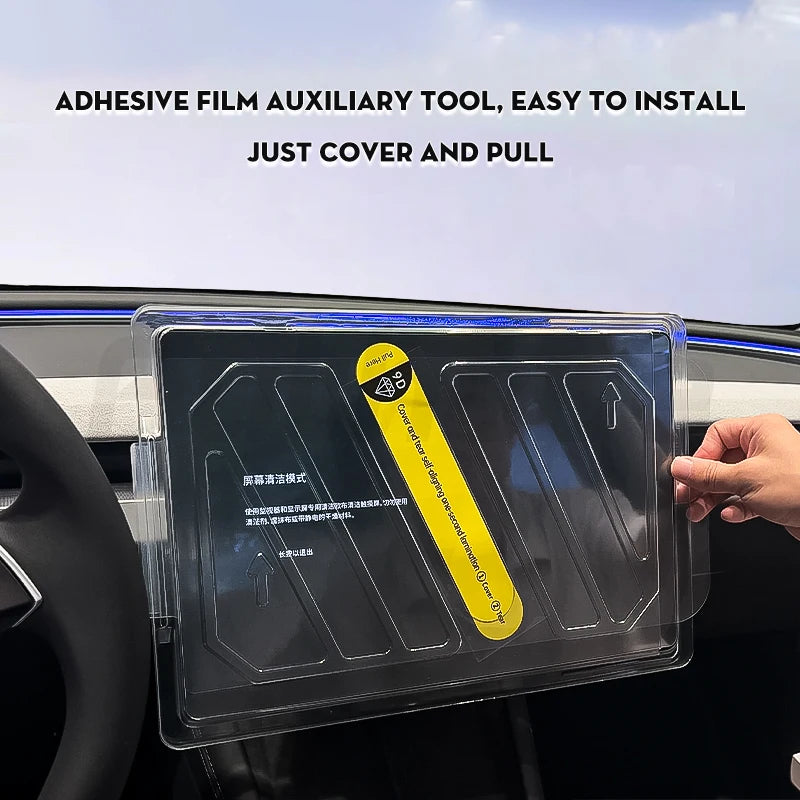 Futhope Tempered Glass Screen Protector For Tesla Model 3  Y Highland 2021-2025  HD Center Control Film Protection