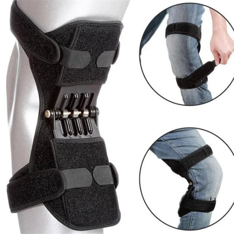 Sport Knee Booster Brace Patella Spring Lift Support, Breathable Joint Pain Relief for Elderly Walking