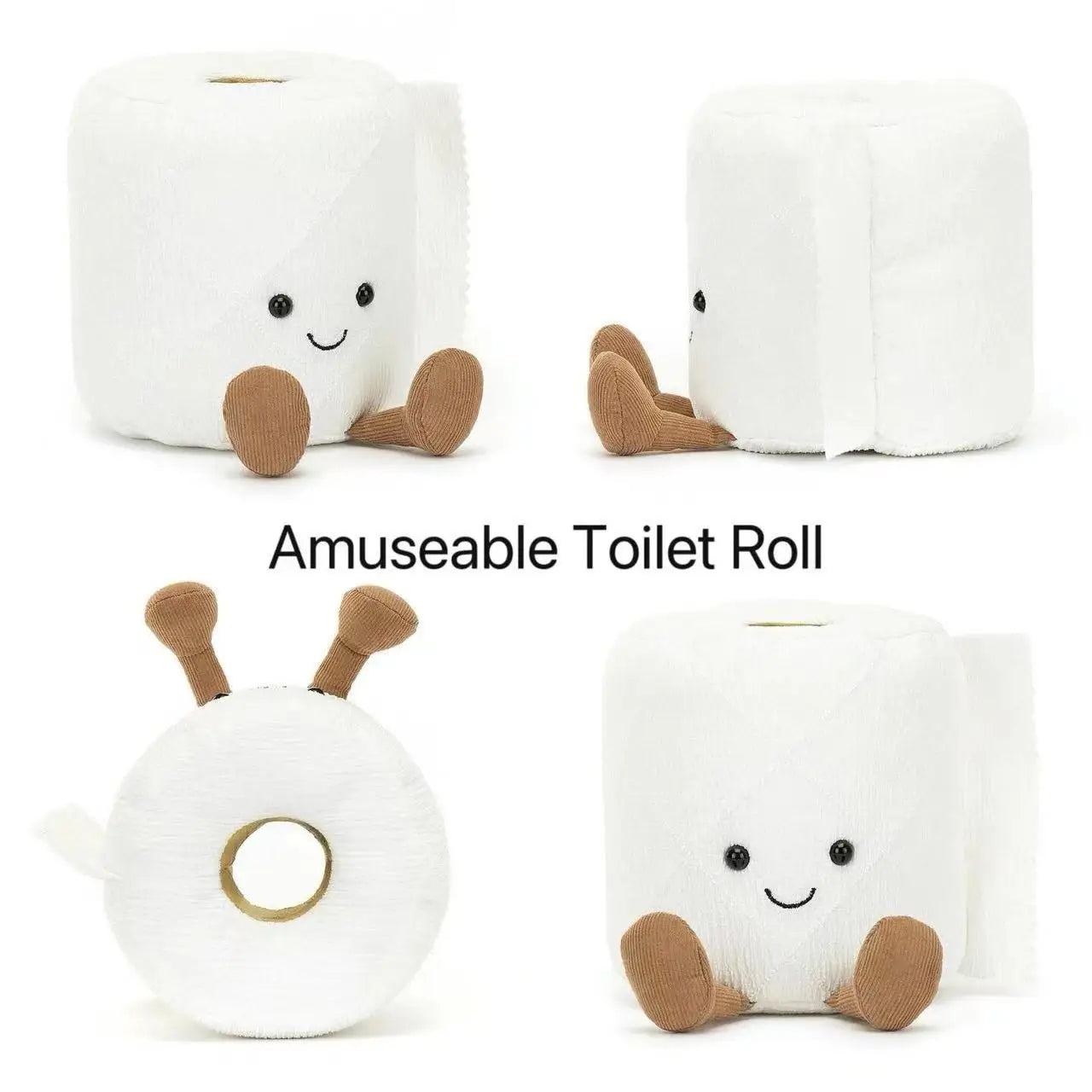 15cm Jelly Cat Creative Toilet Paper Modeling Doll Roll Paper Cute Funny Doll Pendant Plush Toys Holiday Gifts.